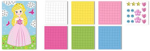 Mosrubber mozaïek - Prinses